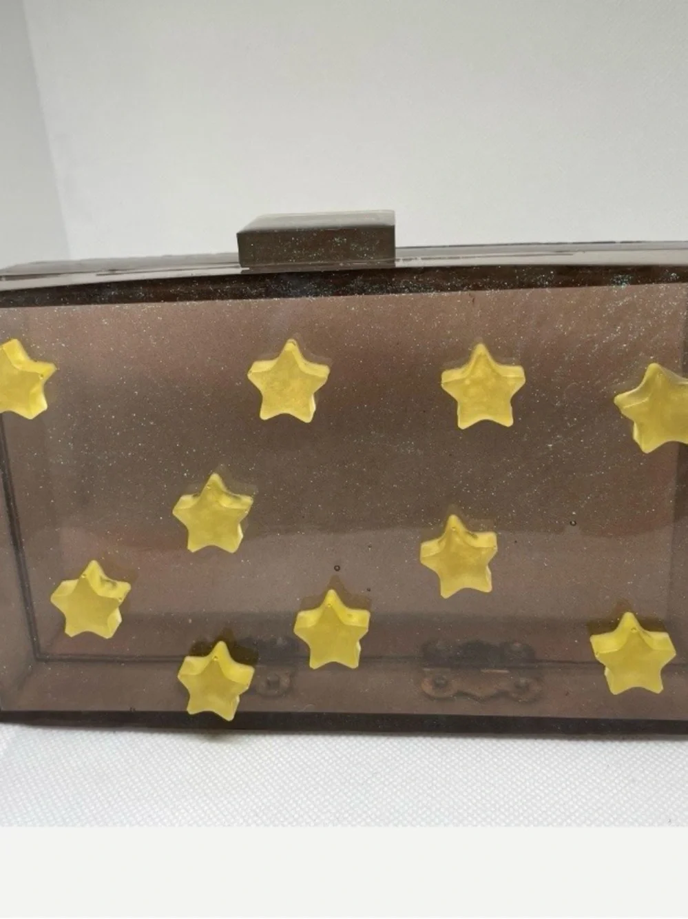 Galaxy Starry Night Resin Clutch Handbag